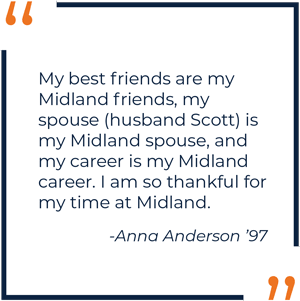 Anna Anderson Alumni Spotlight Quote