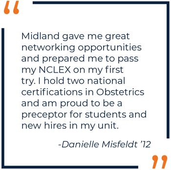 Danielle Misfeldt Alumni Spotlight Quote