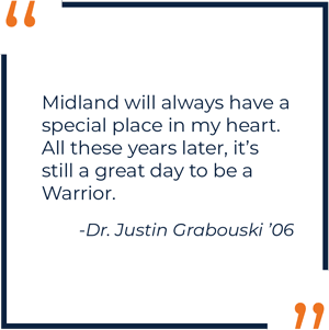 Justin Grabouski Alumni Spotlight Quote