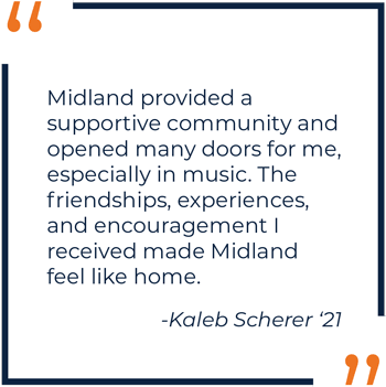Kaleb Scherer Alumni Spotlight Quote