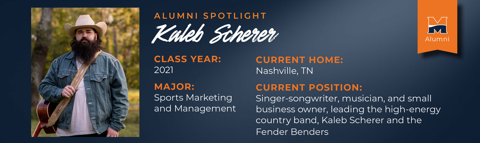 Kaleb Scherer Alumni Spotlight