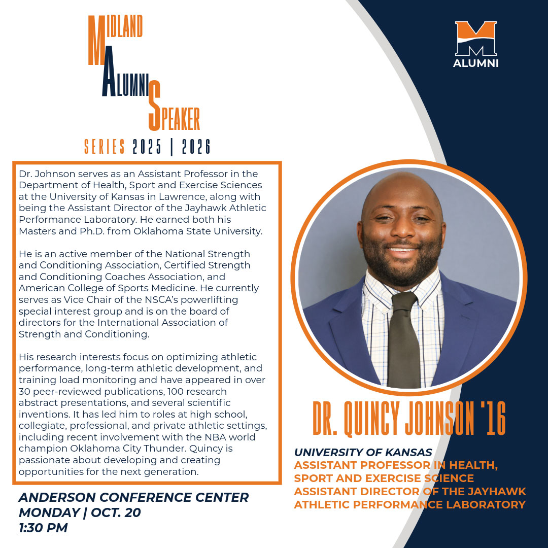 Midland Alumni Speaker Series-Dr. Quincy Johnson