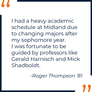 Roger Thompson Alumni Spotlight Quote