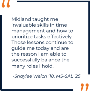 Shaylee Welch Alumni Spotlight Quote