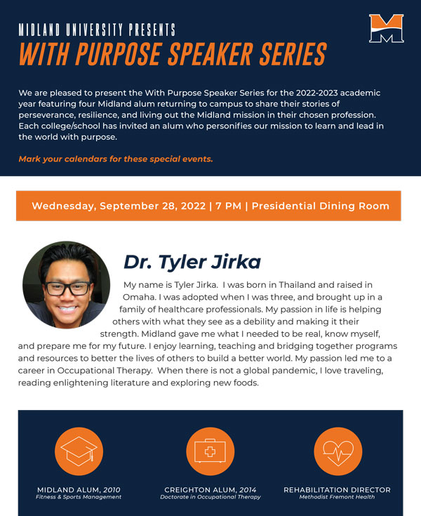 Dr. Tyler Jirka Speaker Poster